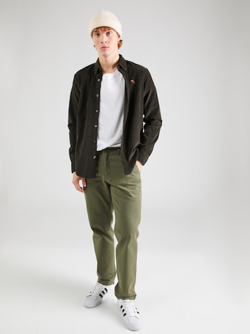 Abercrombie & Fitch Regular fit Overhemd in Groen