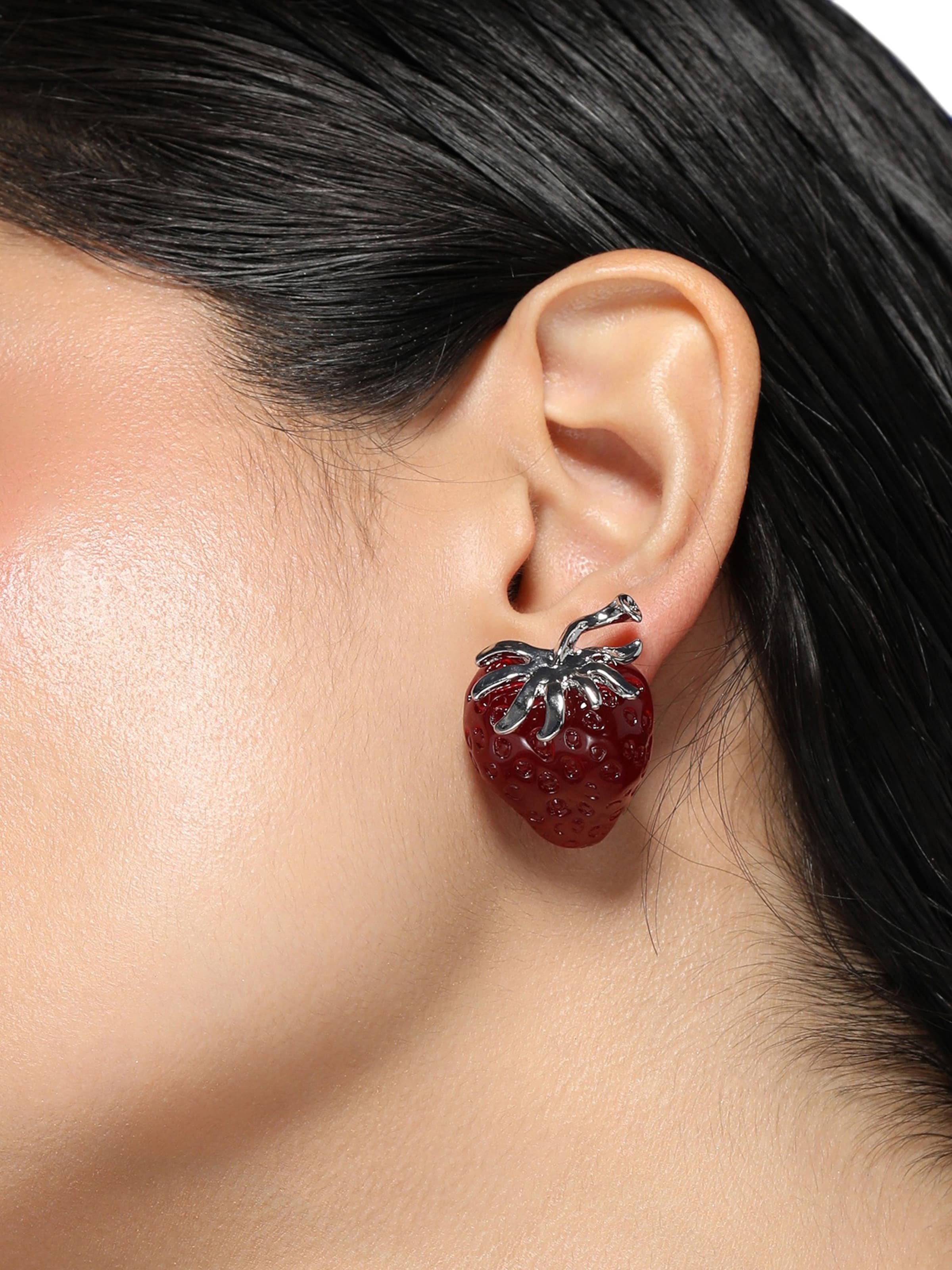 Orecchini 'Chaya' di SOHI in rosso