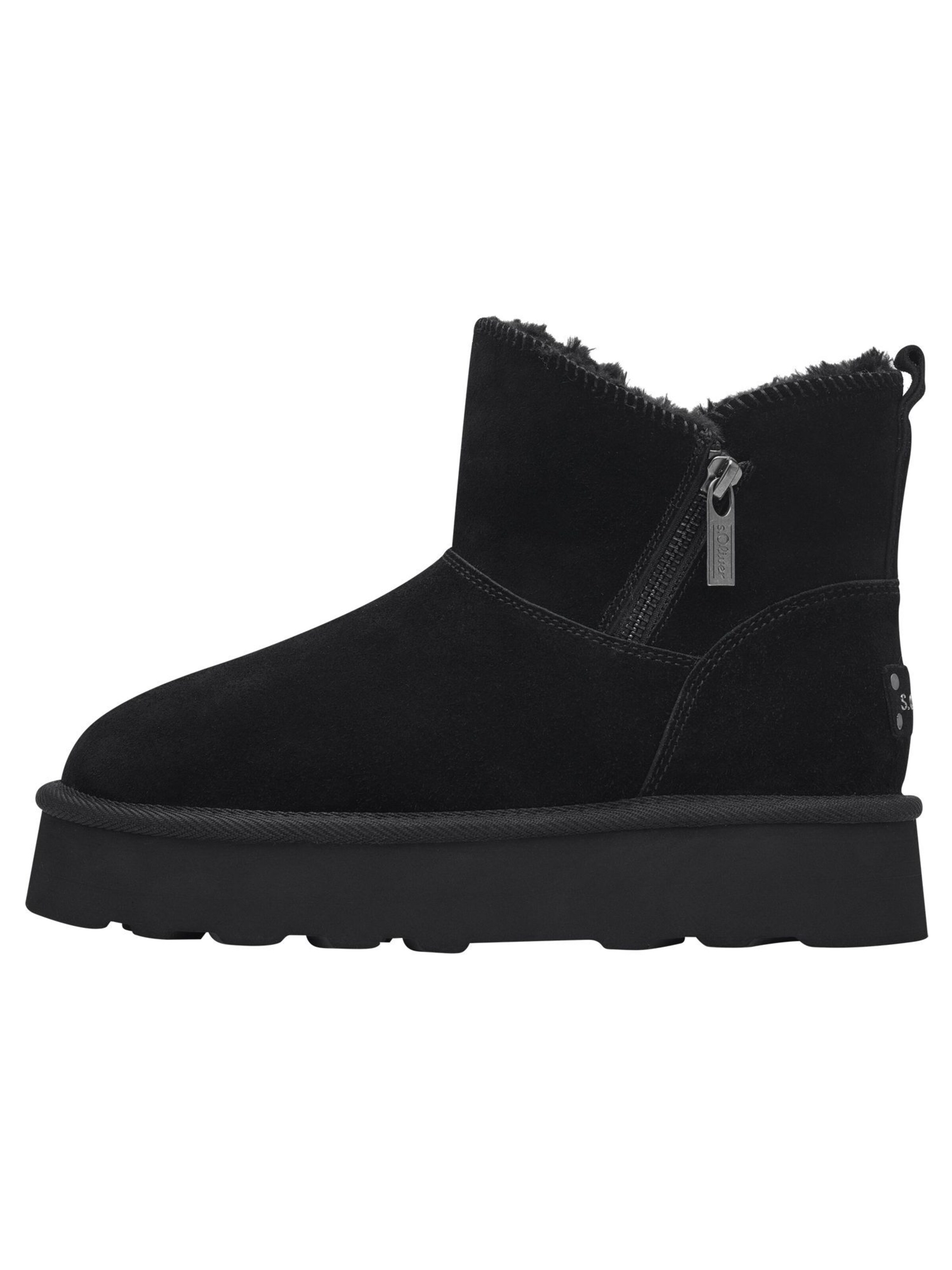 s.Oliver Enkellaarsjes in Zwart