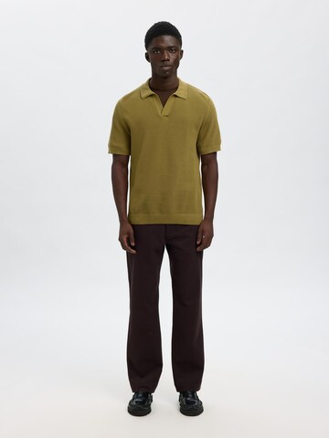 SELECTED regular Bukser i brun