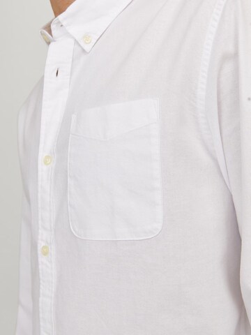 JACK & JONES Слим Рубашка 'JJEOxford' в Белый
