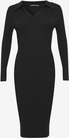 Threadbare Knitted dress in Black: front