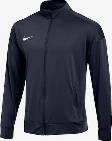 NIKE Athletic Zip-Up Hoodie 'Academy' in Blue: front