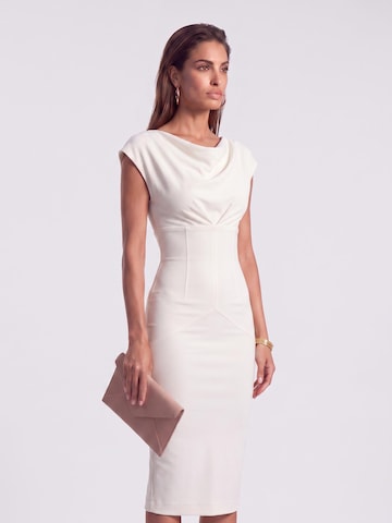 AUDRAY - Vestido de bainha 'JACKIE' em bege