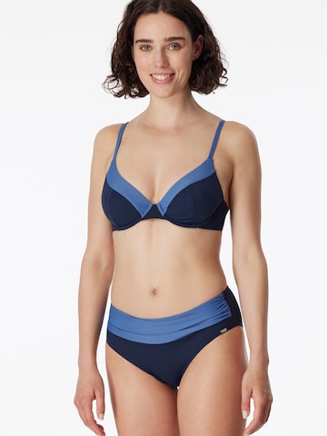 Triangle Bikini 'Aqua Sea Blossom' SCHIESSER en bleu