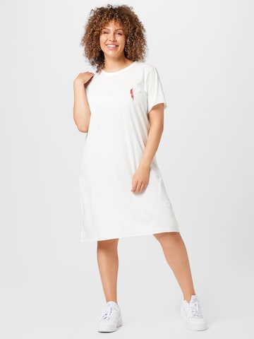 ONLY Curve Summer Dress in White: front