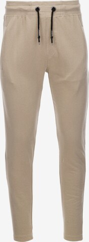 Pantalon 'P946' Ombre en beige : devant
