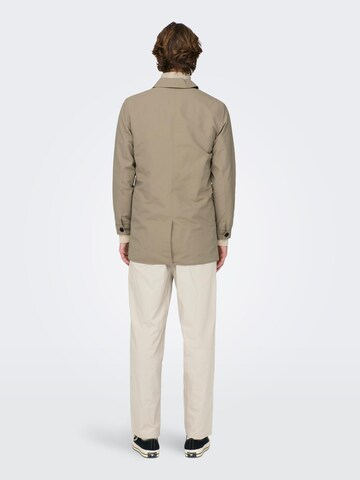 Manteau mi-saison 'GERRY' Only & Sons en gris