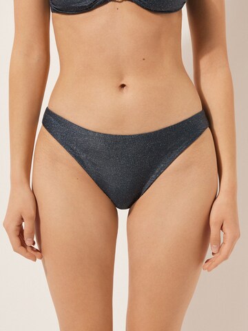 CALZEDONIA Bikini Bottoms 'Glowing Python' in Blue: front