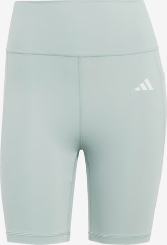 ADIDAS PERFORMANCE Skinny Sportbroek 'Optimé Essentials' in Groen: voorkant