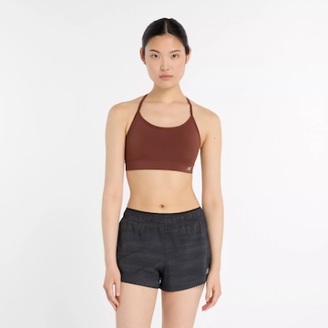 new balance Bralette Sports bra 'Essential' in Brown: front
