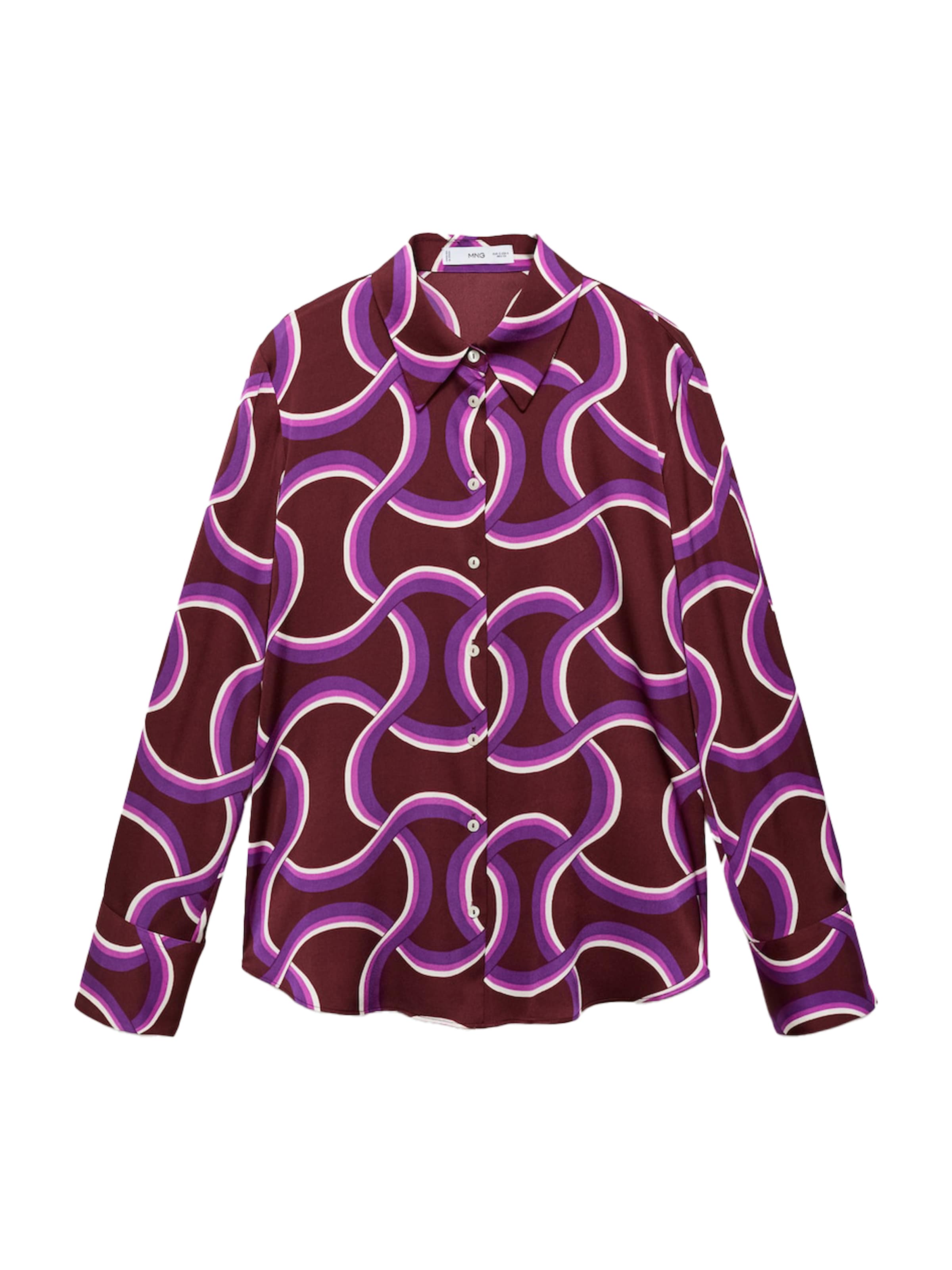 MANGO Blúz 'IDEALE' - lila: elől