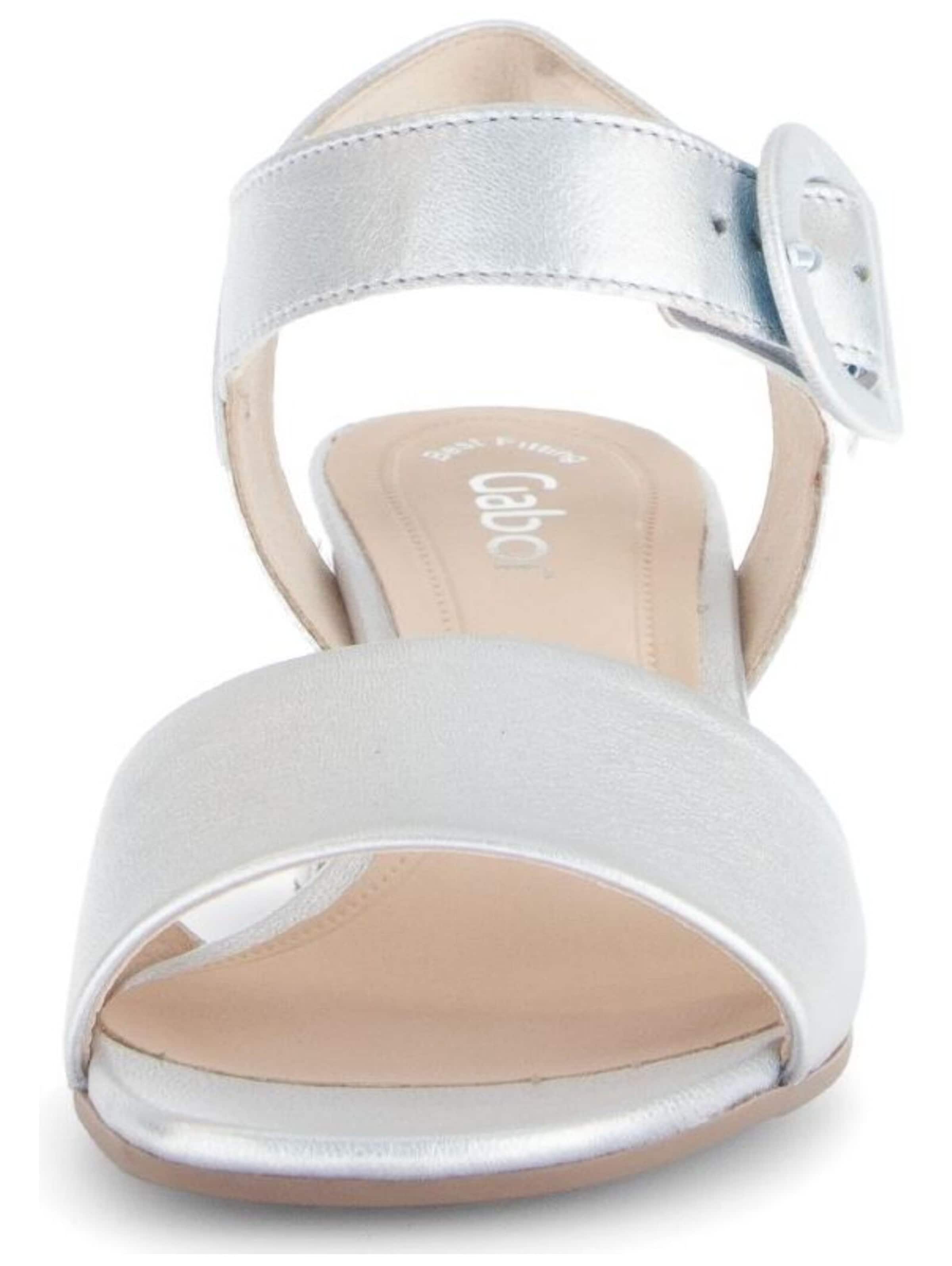 GABOR Sandale in Silber