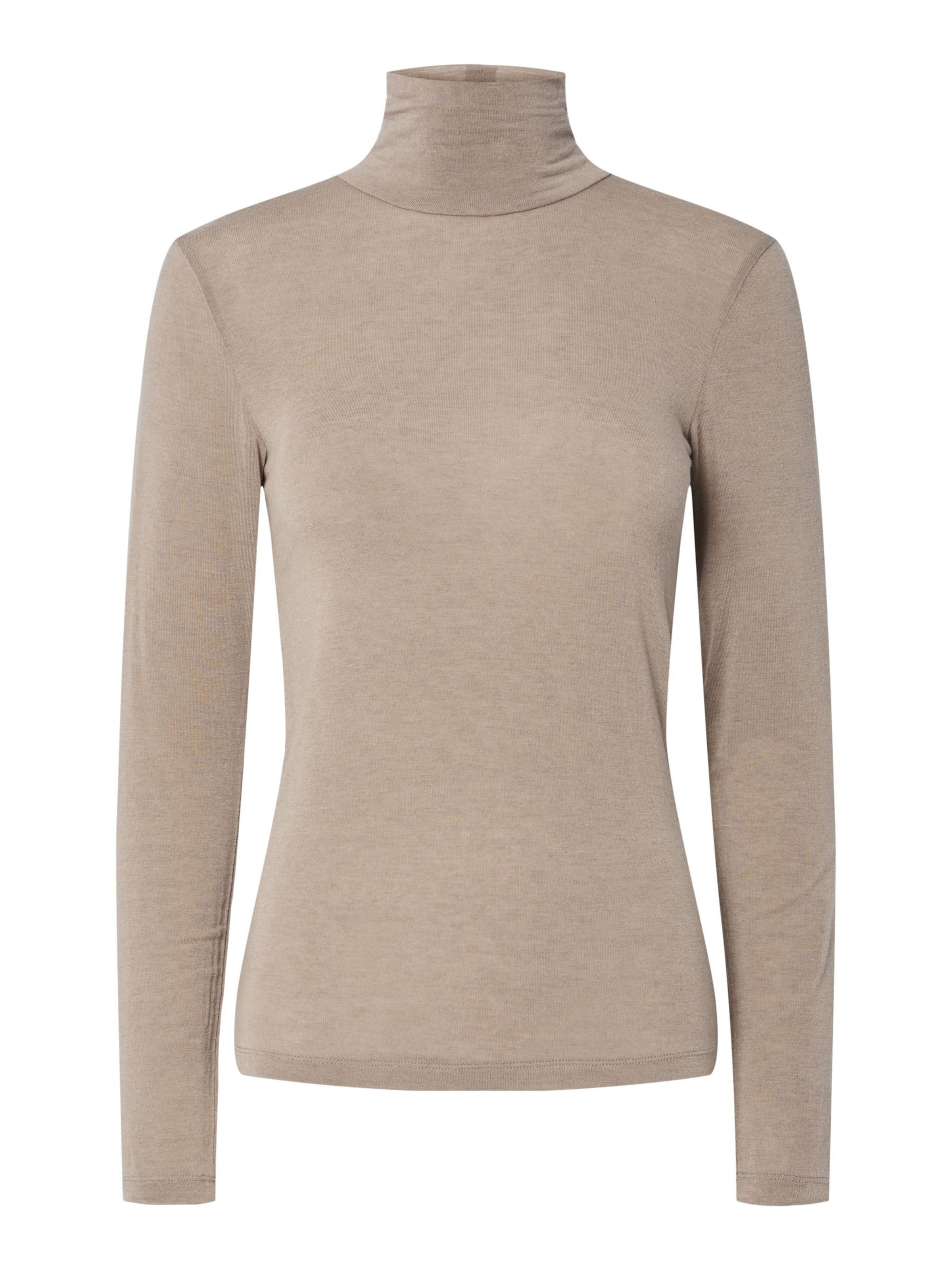 YAS Πλεκτό γιλέκο 'YASWoola' σε καφέ: μπροστά