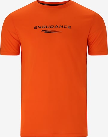 T-Shirt fonctionnel 'Portofino' ENDURANCE en orange : devant