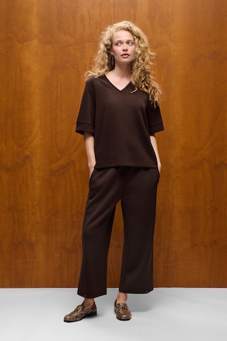 CULTURE - Pierna ancha Pantalón 'CUHilde Chabrina' en marrón