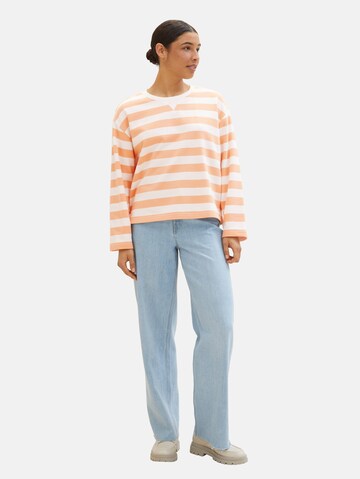 TOM TAILOR Sweatshirt in Orange