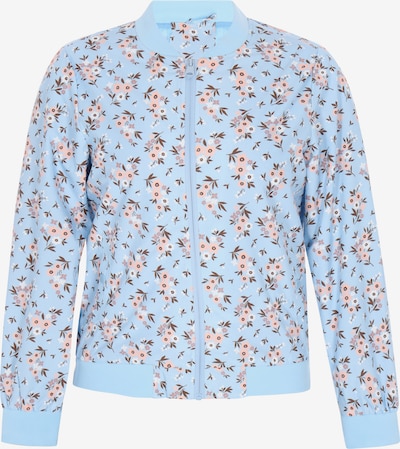 swirly Välikausitakki värissä vaaleansininen / tummanruskea / pastellioranssi / valkoinen, Tuotenäkymä