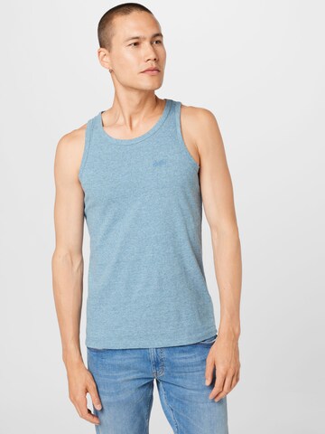 T-Shirt Superdry en bleu : devant