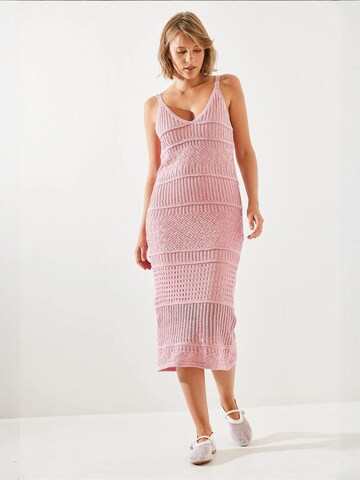 Bianco Lucci Strickkleid in Pink