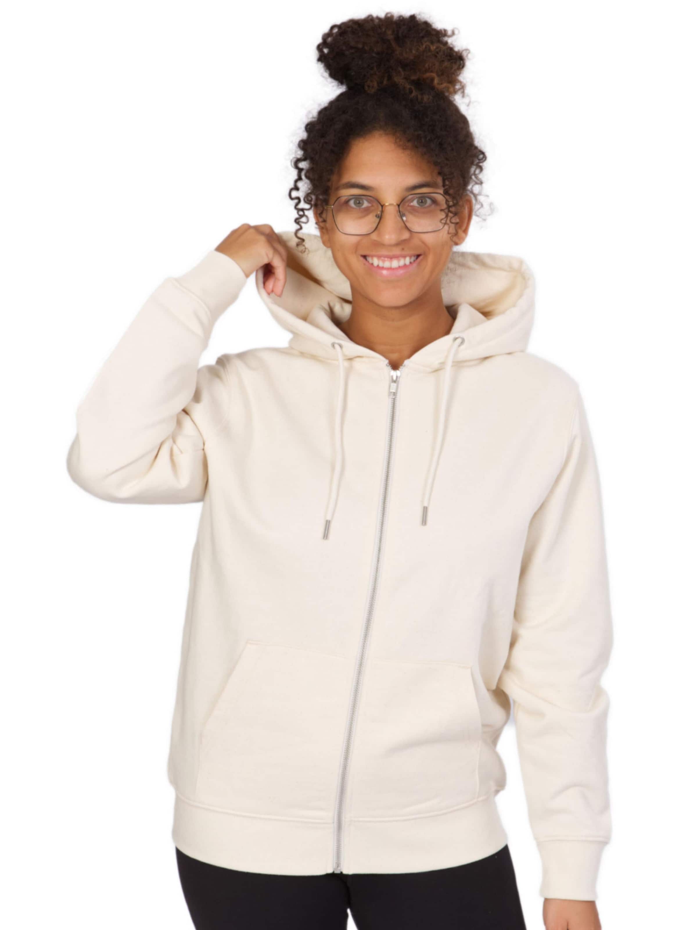 Life-Tree Sweatshirt 'Natural Raw Pine Tree' in Beige: front