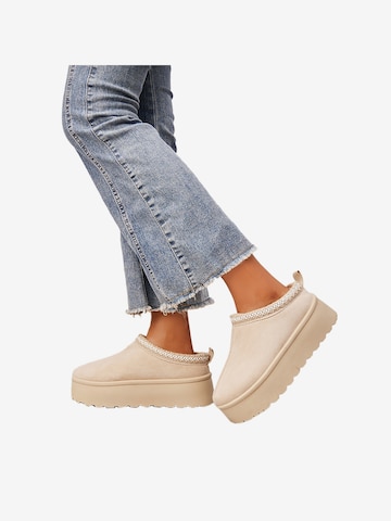 Sabots Super Mode en beige : devant