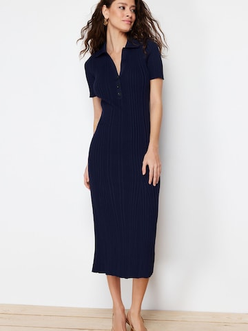 Trendyol - Vestido de punto en azul