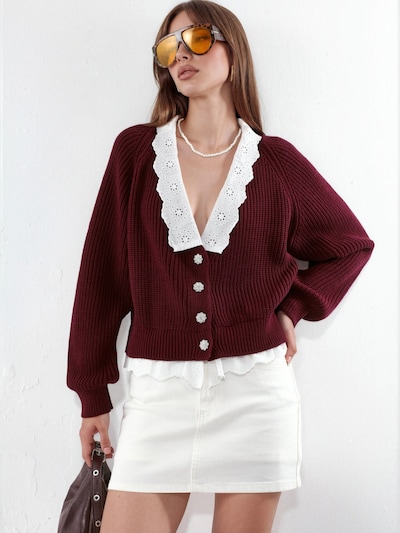 Hiccup Cardigan 'Strickjacken' en S en bourgogne, Vue avec produit