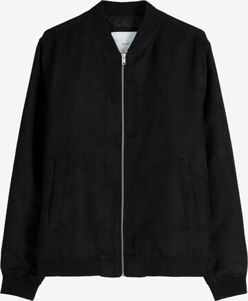 Bershka Between-Season Jacket in Black: front