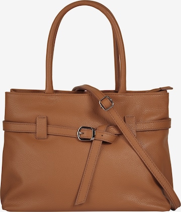 Cluty Handbag in Brown: front