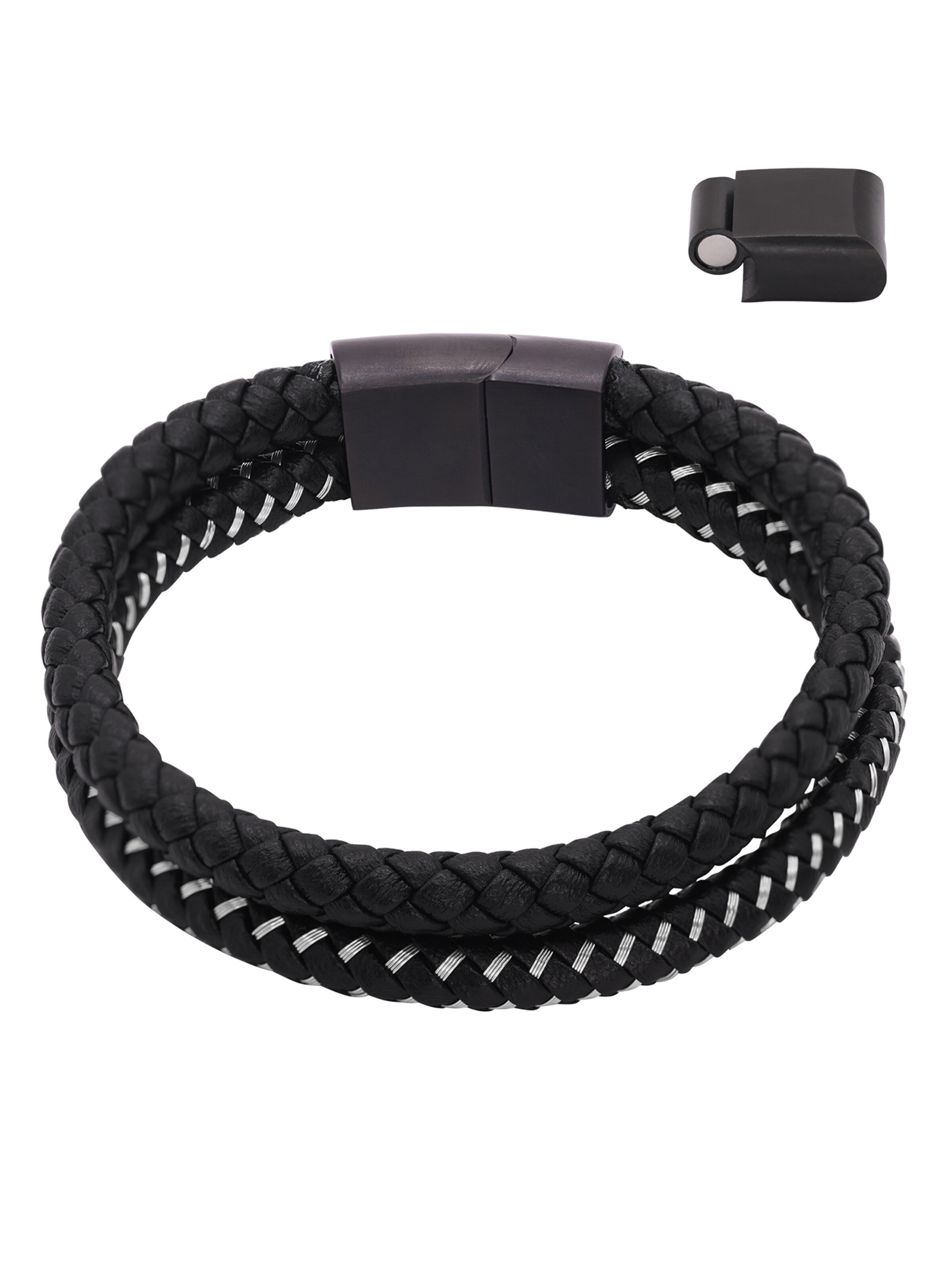 Bracelet 'Timon' Heideman en noir : devant