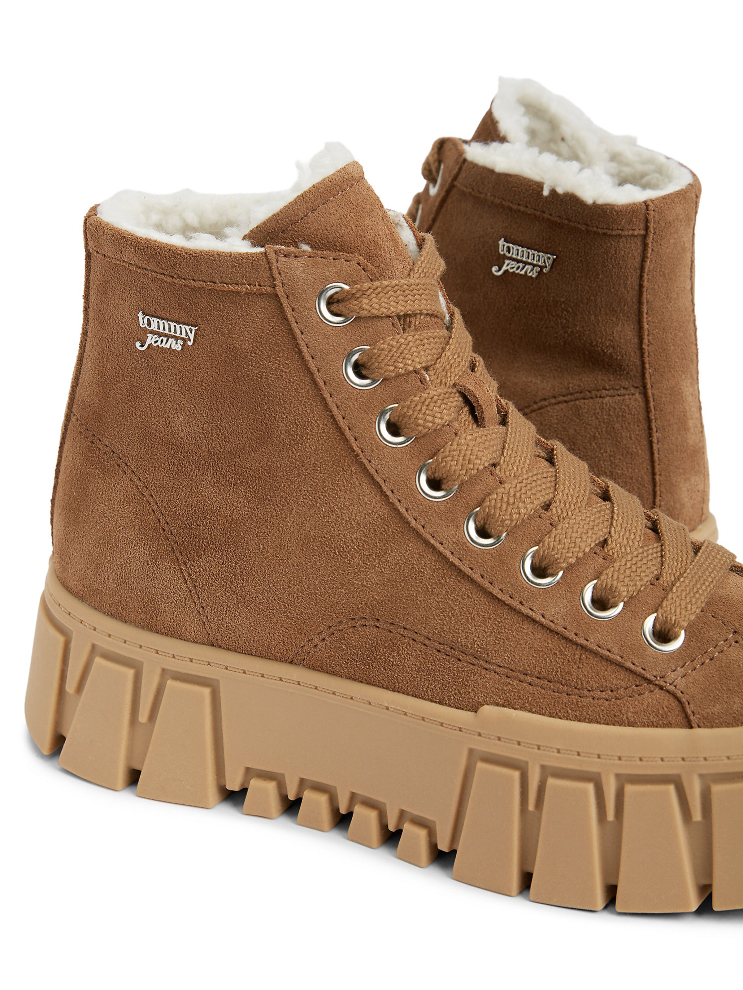 Tommy Jeans Lace-up bootie in Brown