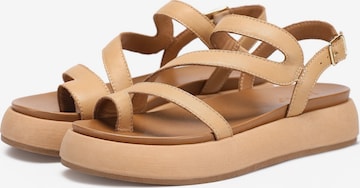 INUOVO Strap Sandals in Beige