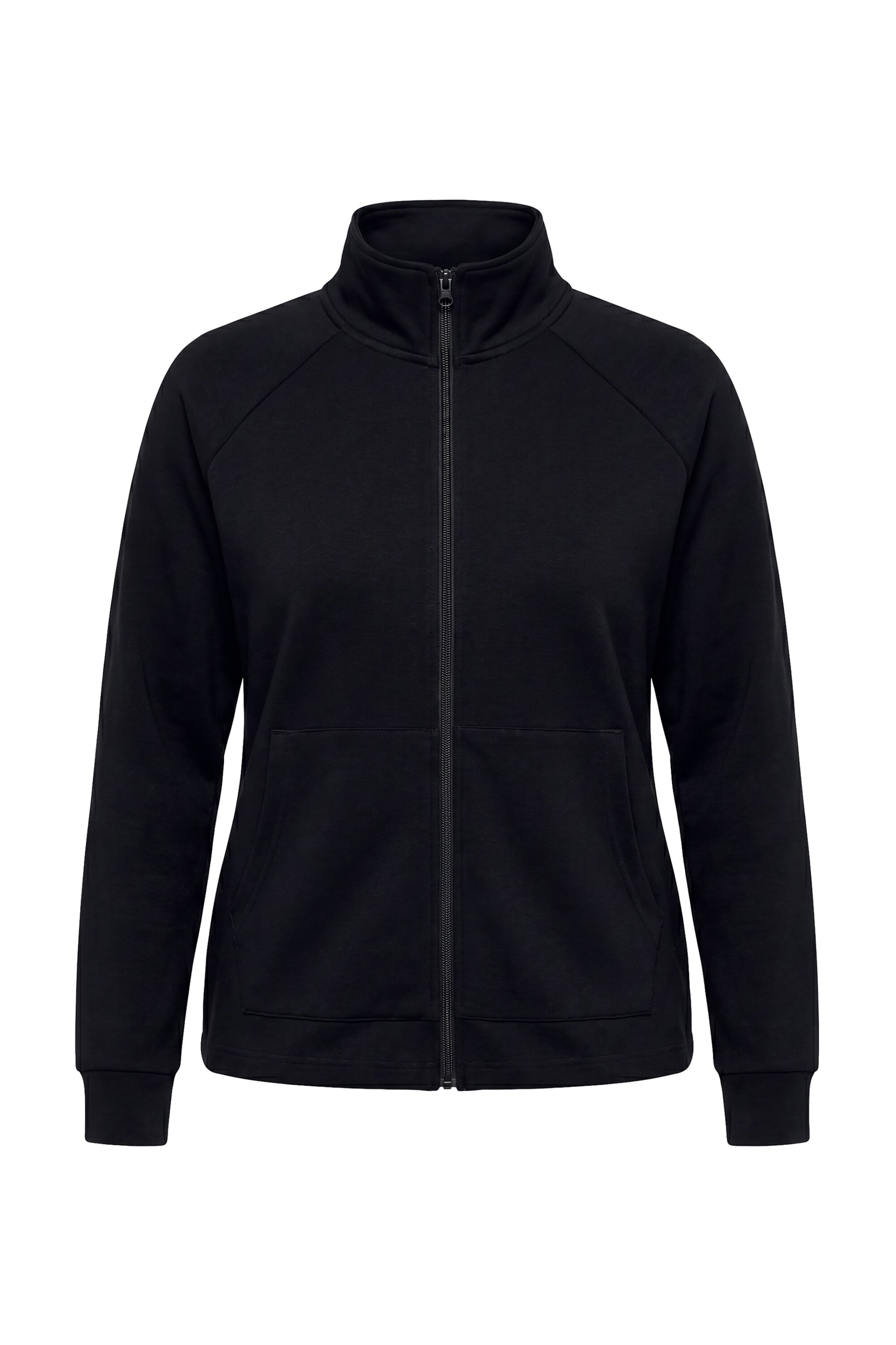MIAMODA Sweatvest in Zwart: voorkant