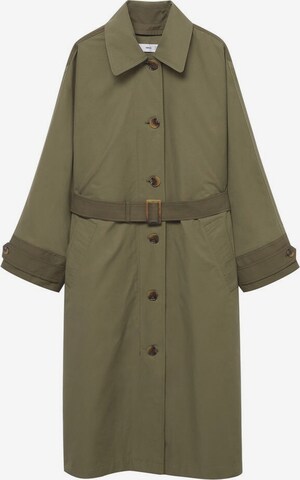 MANGO Summer Coat 'Iewin' in Green: front
