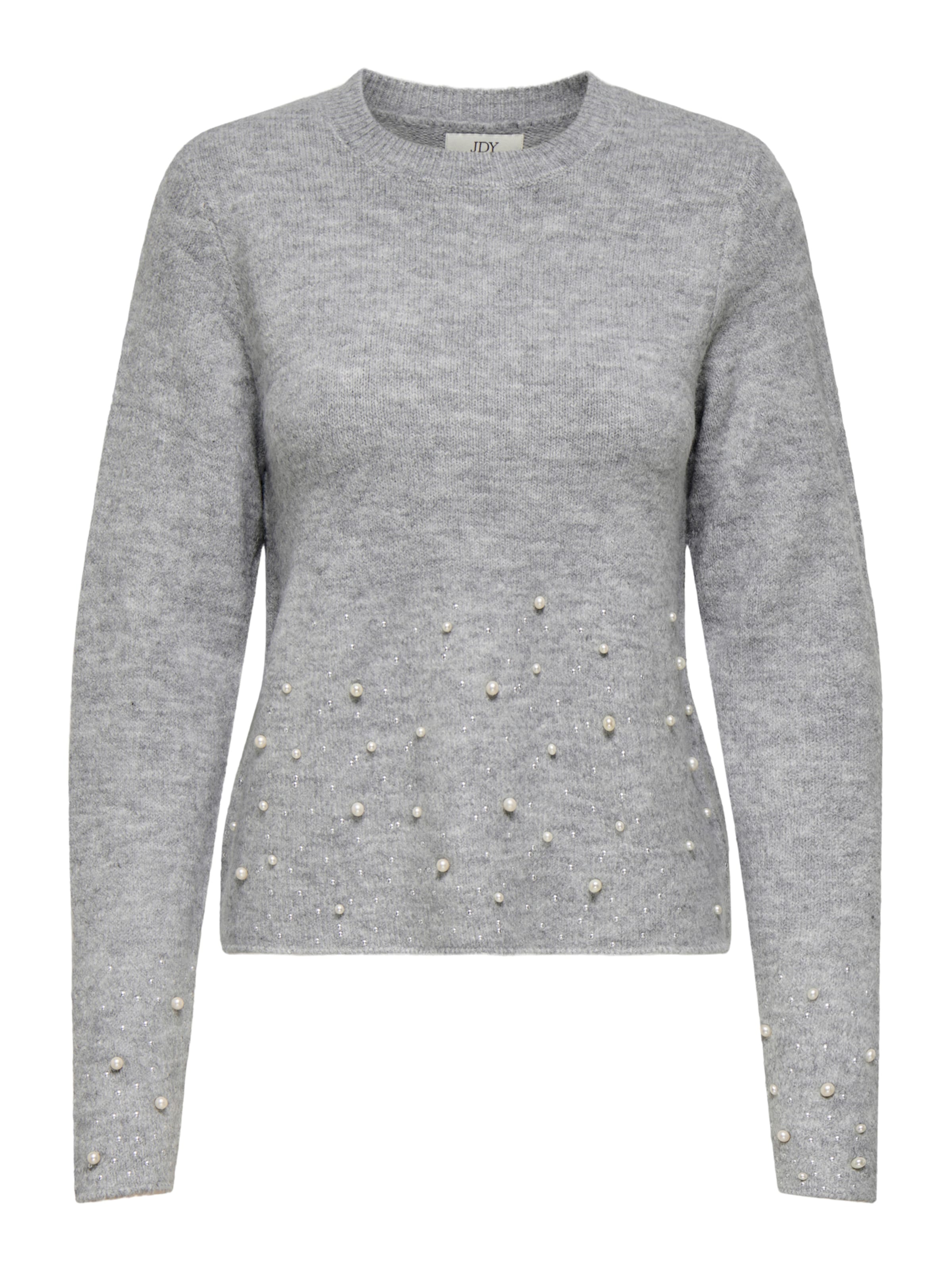 JDY Pulóver 'JDYPearl' - szürke: elől