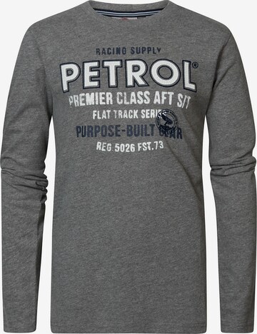 Petrol Industries Μπλουζάκι σε γκρι: μπροστά