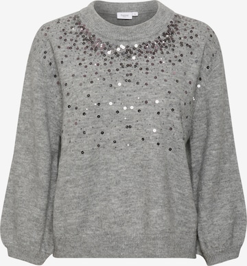 SAINT TROPEZ Sweater 'Barbel' in Grey: front