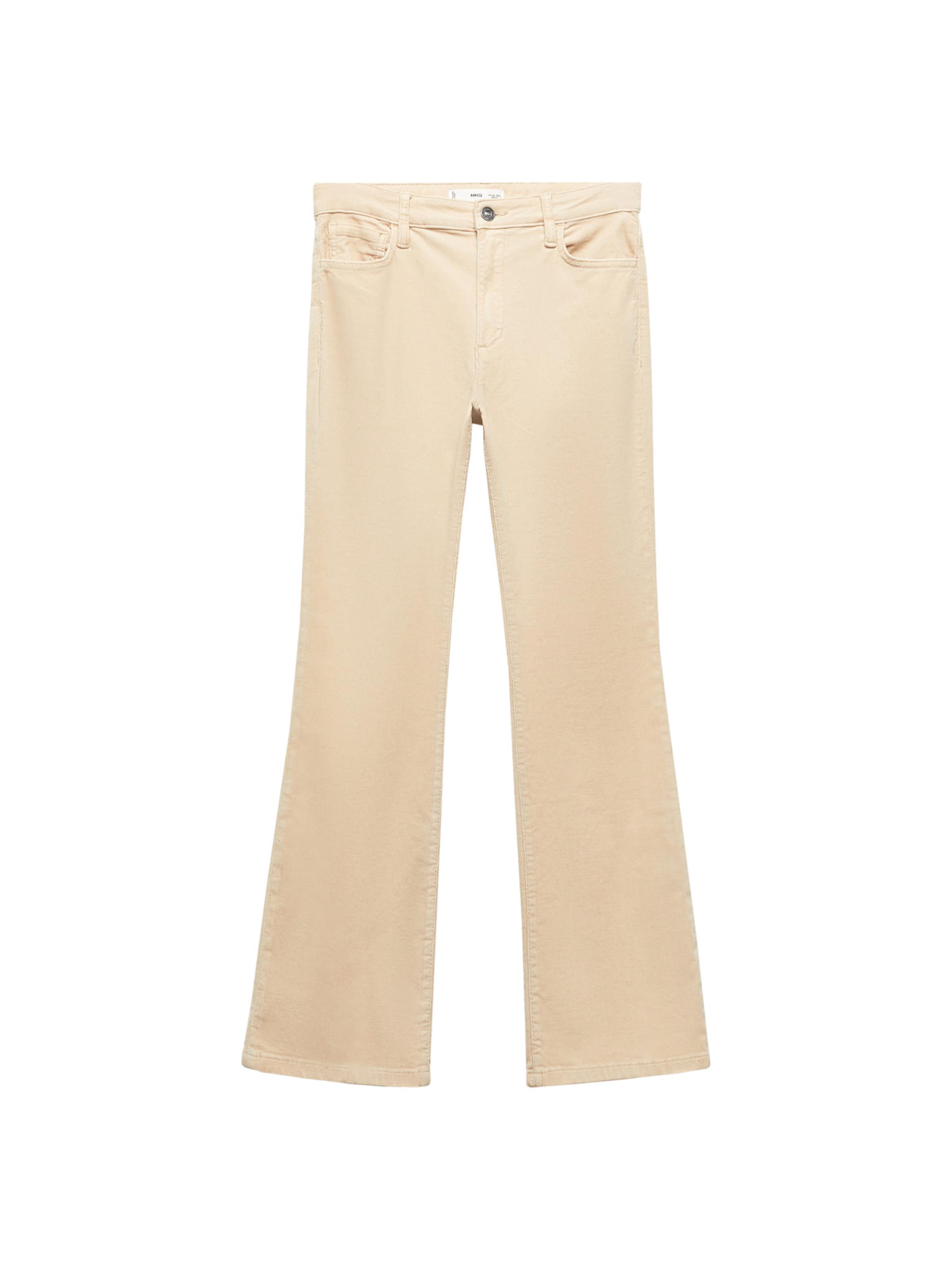 MANGO Слим фит Дънки 'SIENNA' в бежово: отпред