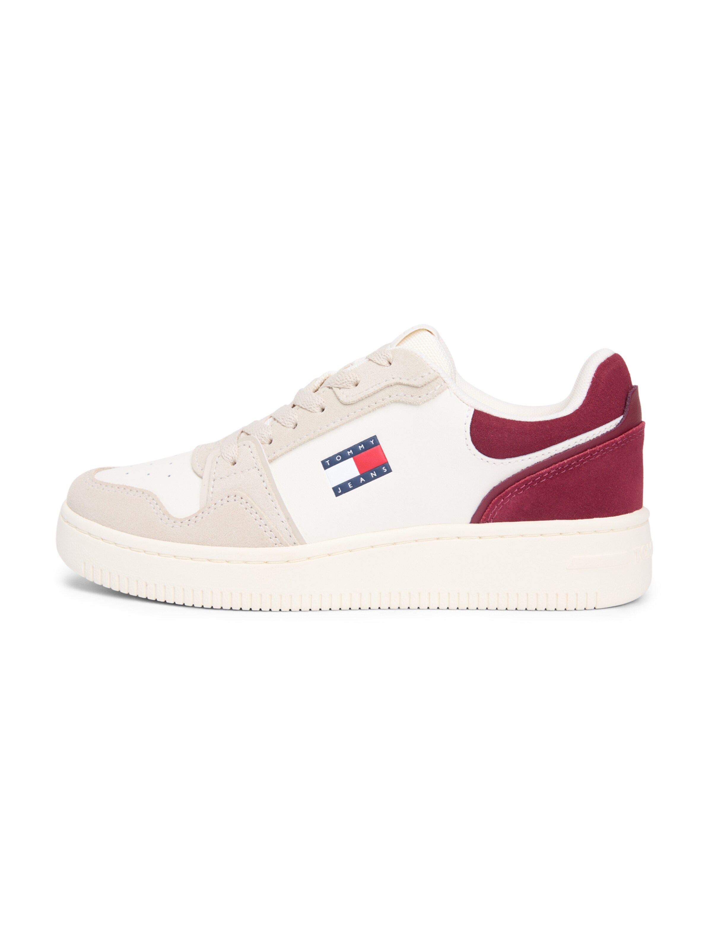 Tommy Jeans Низкие кроссовки 'TJW RETRO BASKET SNEAKER' в Бежевый