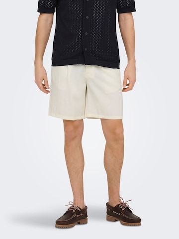 Only & Sons regular Bukser 'ONSWAKE' i hvid: forside