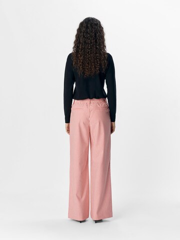 OBJECT Wide leg Broek 'OBJLisa' in Wit