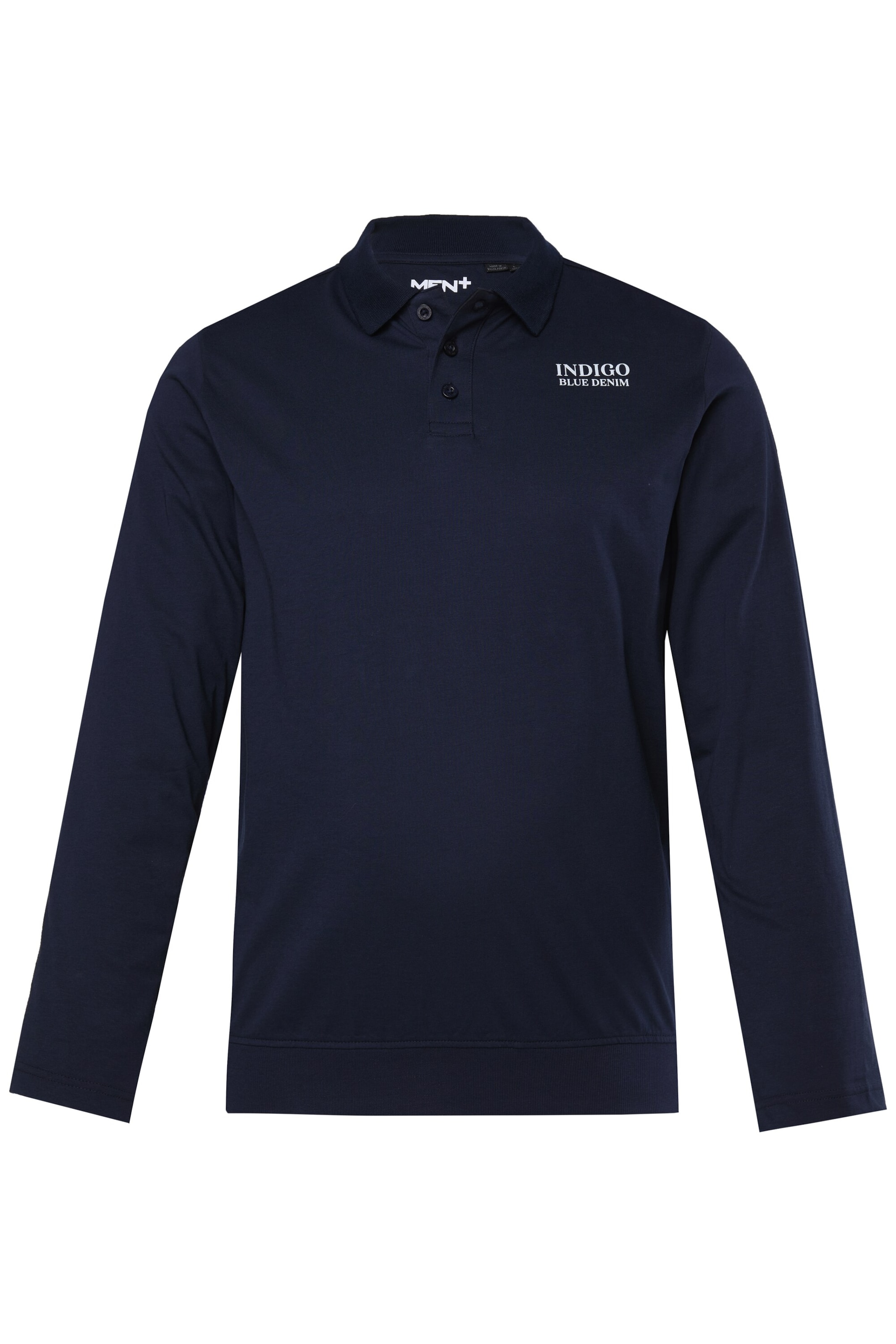 Men Plus Shirt in Blauw: voorkant