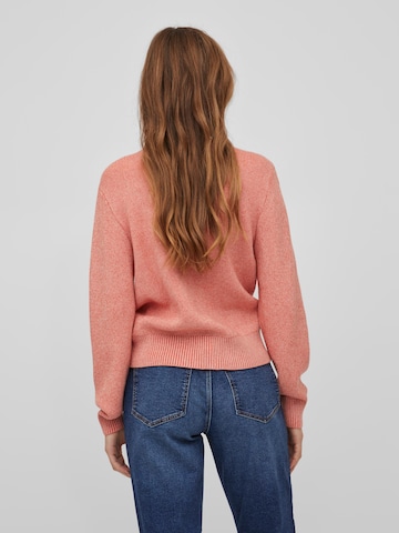 VILA Knit Cardigan 'Ril' in Pink