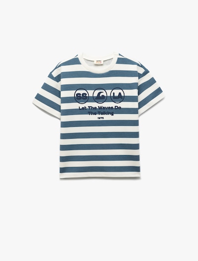 Koton Shirt in Ecru / marine blue, Item view
