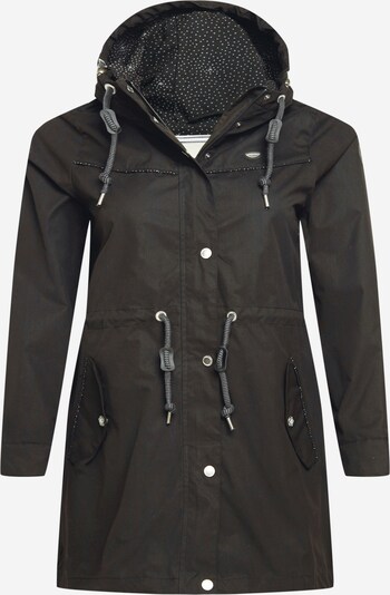 Ragwear Plus Manteau mi-saison en noir, Vue avec produit