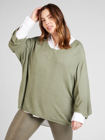 Z-One Пуловер 'Juliet' в зелено: отпред