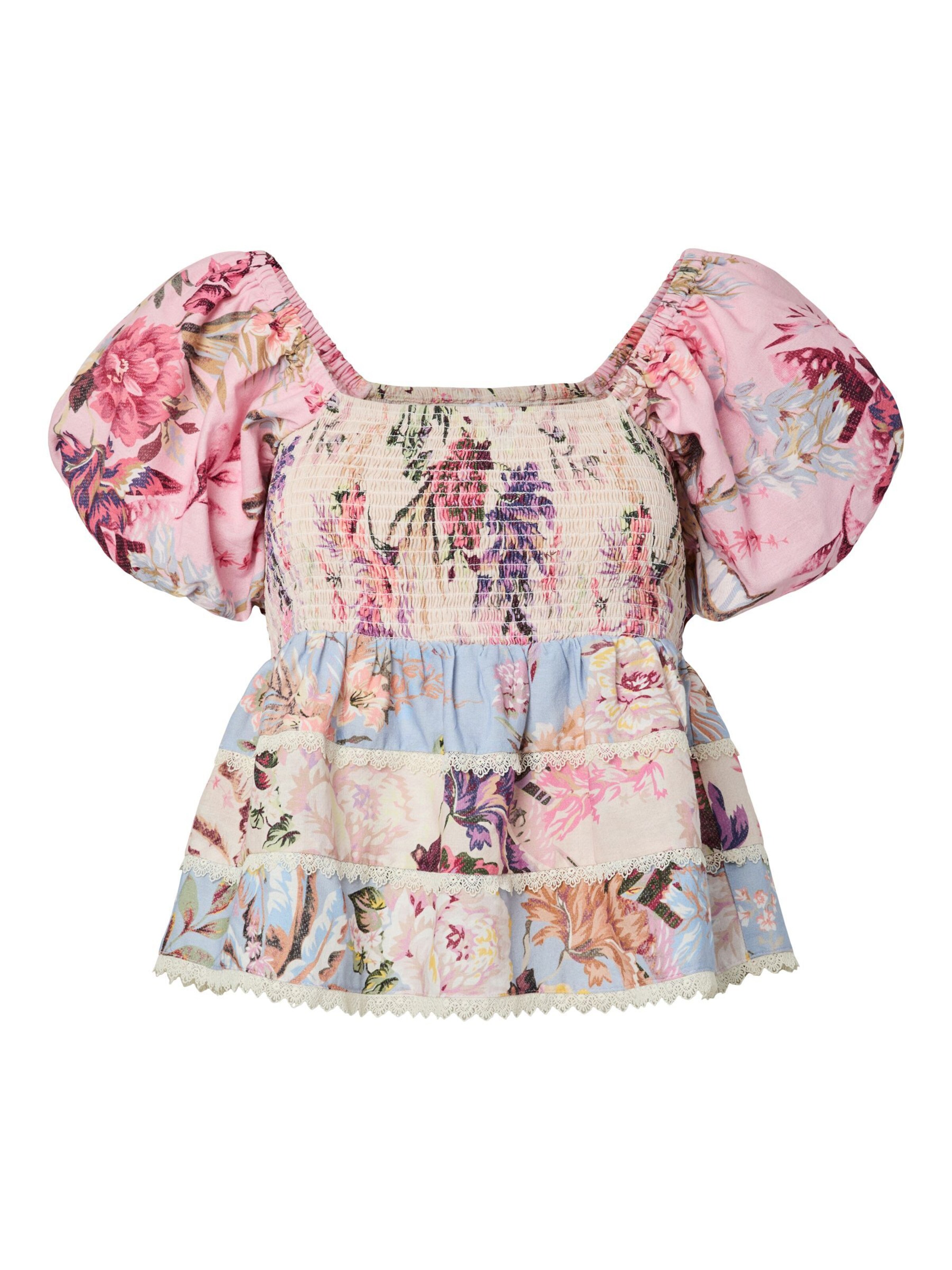YAS - Blusa 'YASMESSA' en rosa: frente