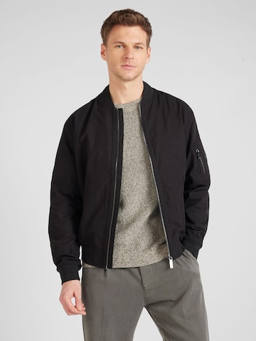 Veste mi-saison Calvin Klein en noir : devant