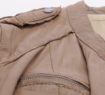 OAKWOOD Lederjacke / Ledermantel S in Braun